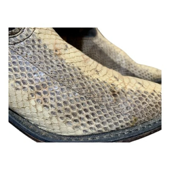 Women’s Tony Lama #3550 Python Skin Western Core Boots Size 7M - Picture 3 of 9